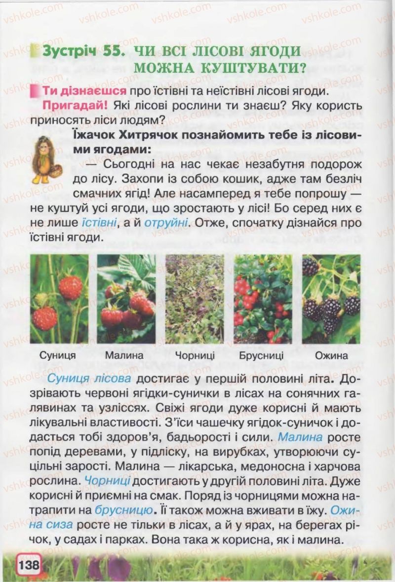Страница 138 | Підручник Природознавство 2 клас І.В. Грущинська 2012