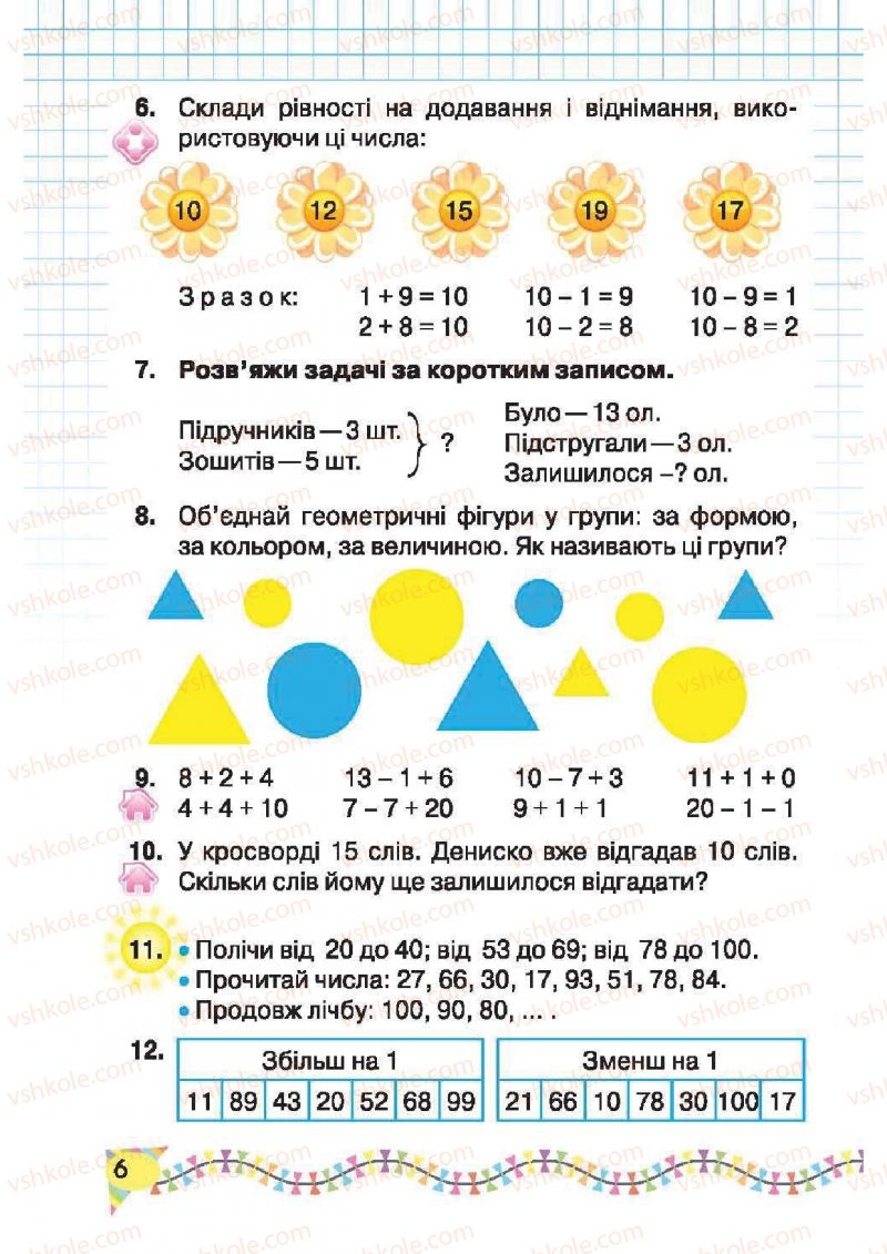 Страница 6 | Підручник Математика 2 клас Ф.М. Рівкінд, Л.В. Оляницька 2012