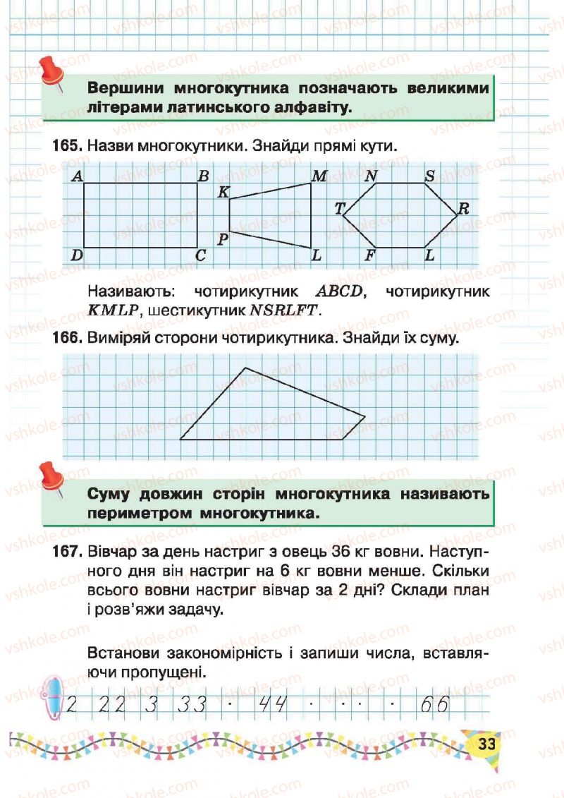 Страница 33 | Підручник Математика 2 клас Ф.М. Рівкінд, Л.В. Оляницька 2012