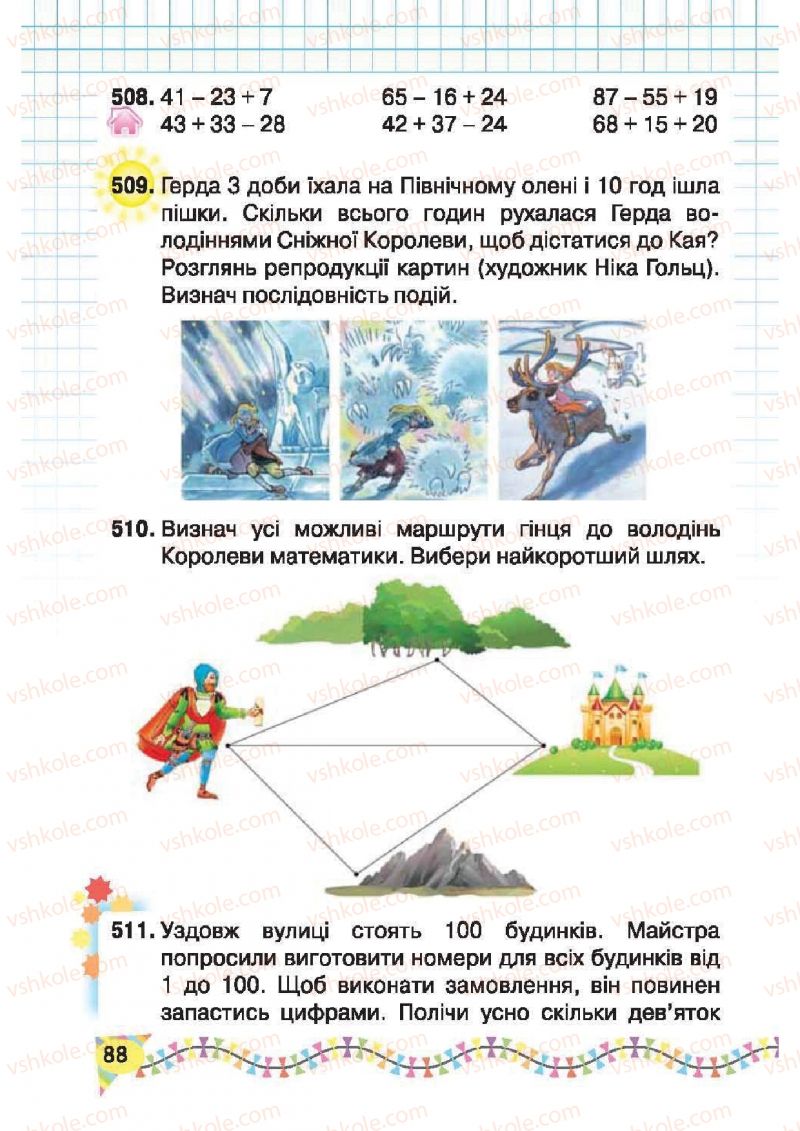 Страница 88 | Підручник Математика 2 клас Ф.М. Рівкінд, Л.В. Оляницька 2012