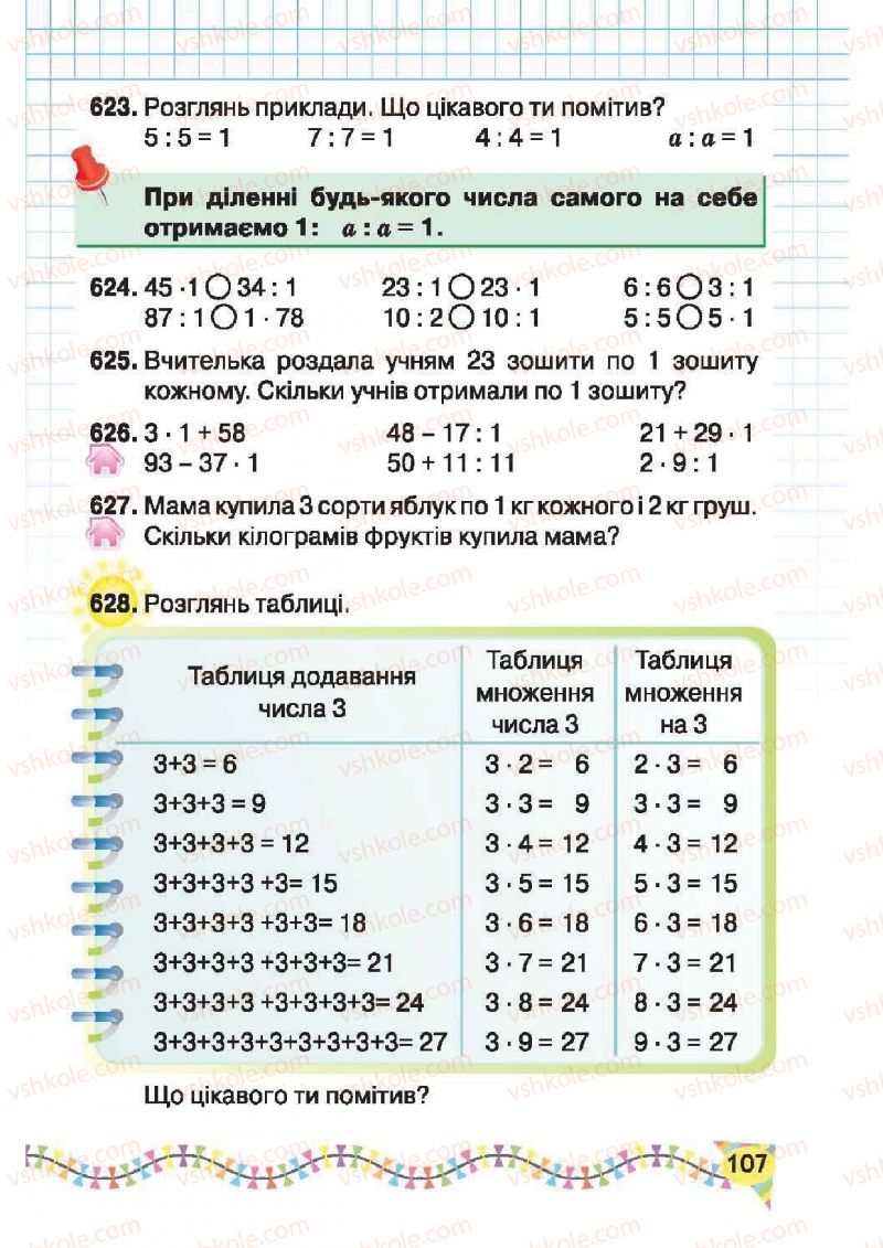Страница 107 | Підручник Математика 2 клас Ф.М. Рівкінд, Л.В. Оляницька 2012