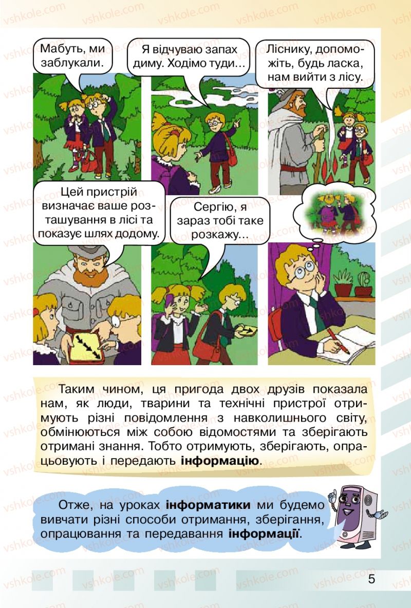 Страница 5 | Підручник Інформатика 2 клас О.В. Коршунова 2012