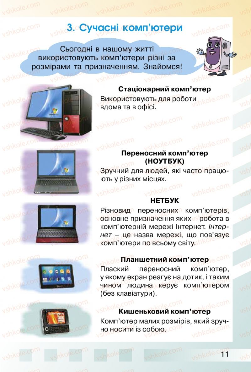 Страница 11 | Підручник Інформатика 2 клас О.В. Коршунова 2012
