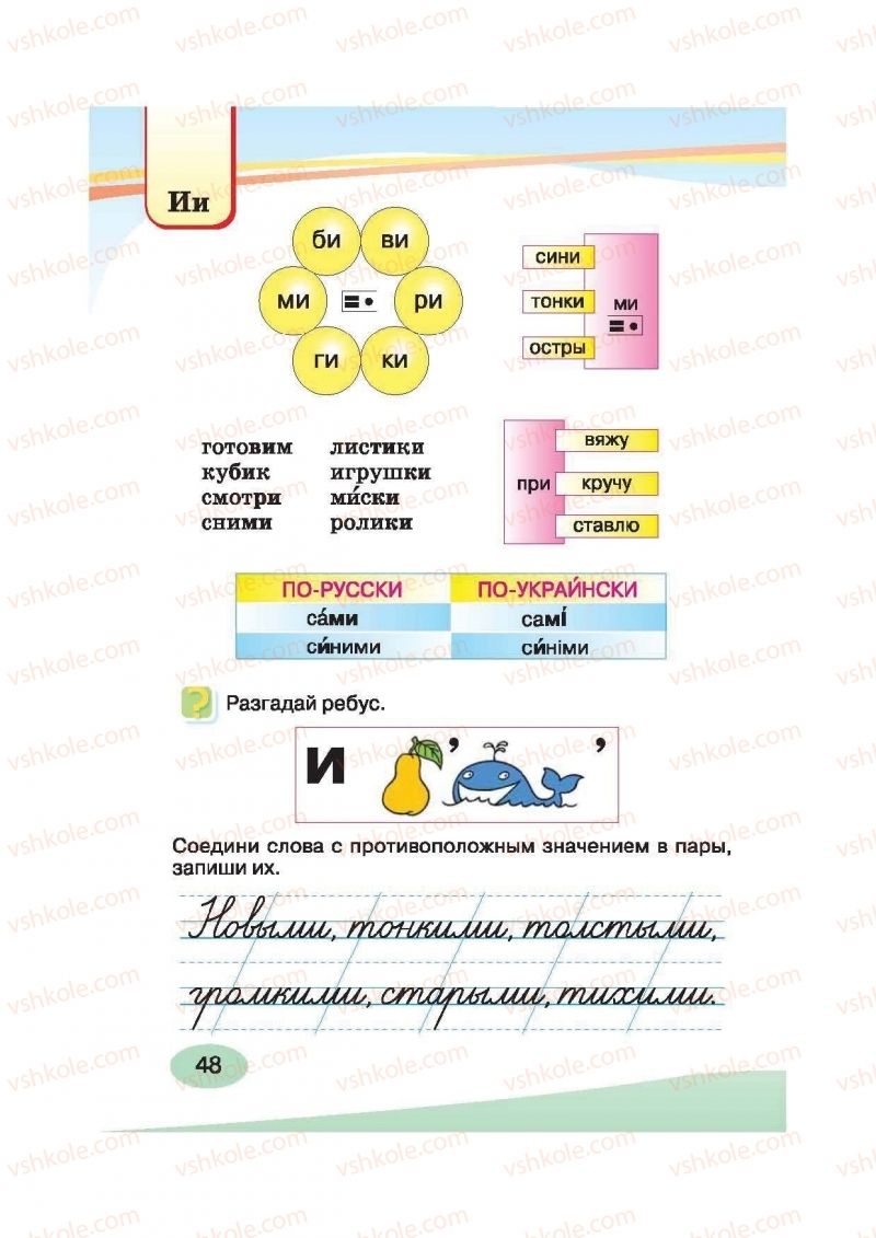 Страница 48 | Підручник Русский язык 2 клас И.Н. Лапшина, Н.Н. Зорька 2012