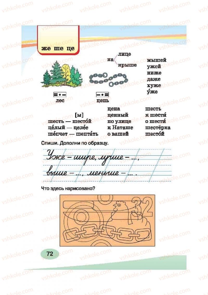 Страница 72 | Підручник Русский язык 2 клас И.Н. Лапшина, Н.Н. Зорька 2012
