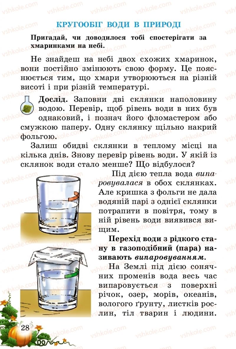 Страница 28 | Підручник Природознавство 2 клас Т.Г. Гільберг, Т.В. Сак 2012