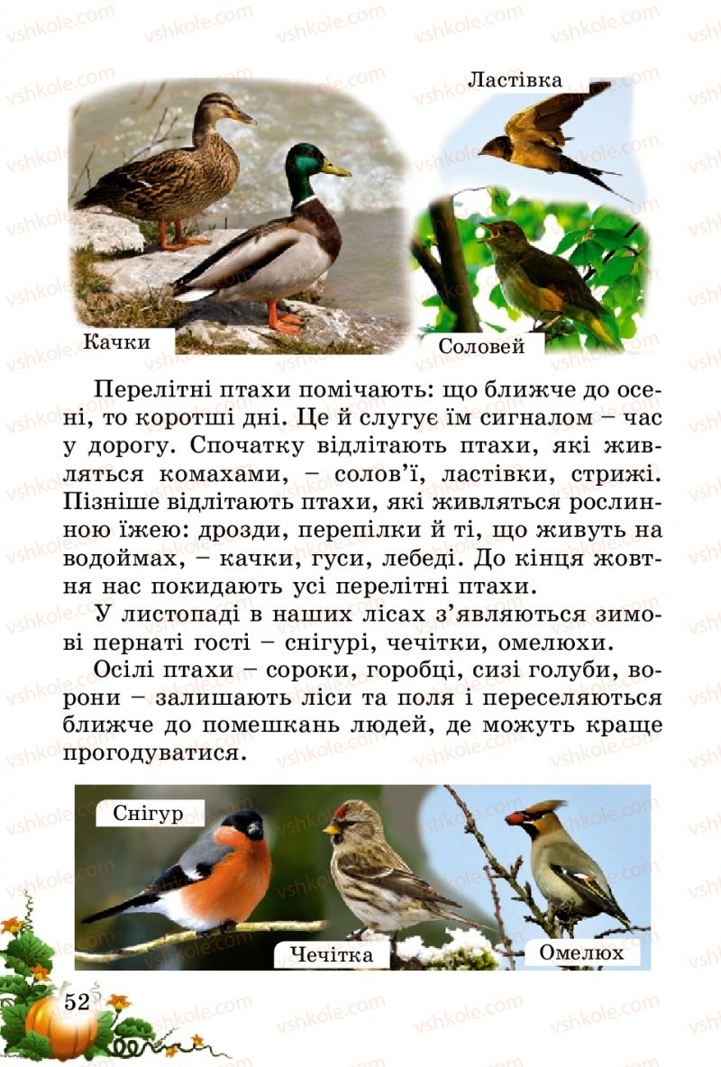 Страница 52 | Підручник Природознавство 2 клас Т.Г. Гільберг, Т.В. Сак 2012