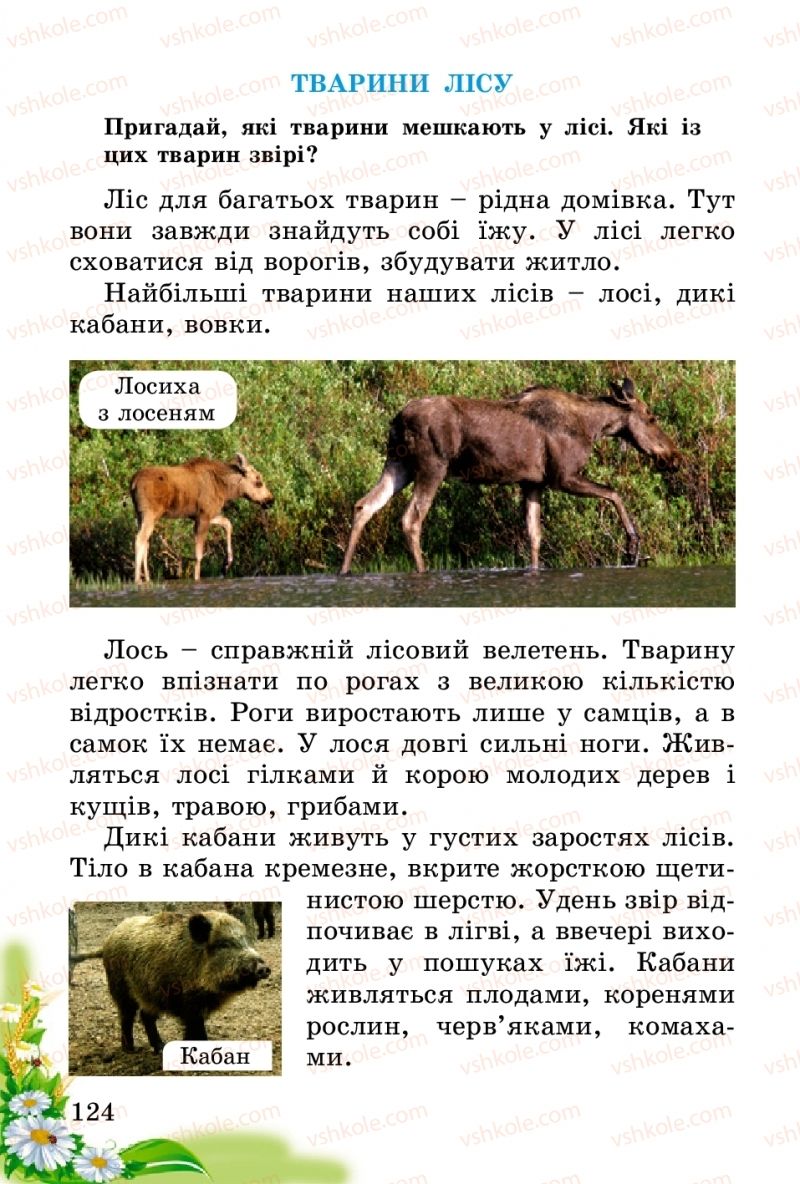 Страница 124 | Підручник Природознавство 2 клас Т.Г. Гільберг, Т.В. Сак 2012