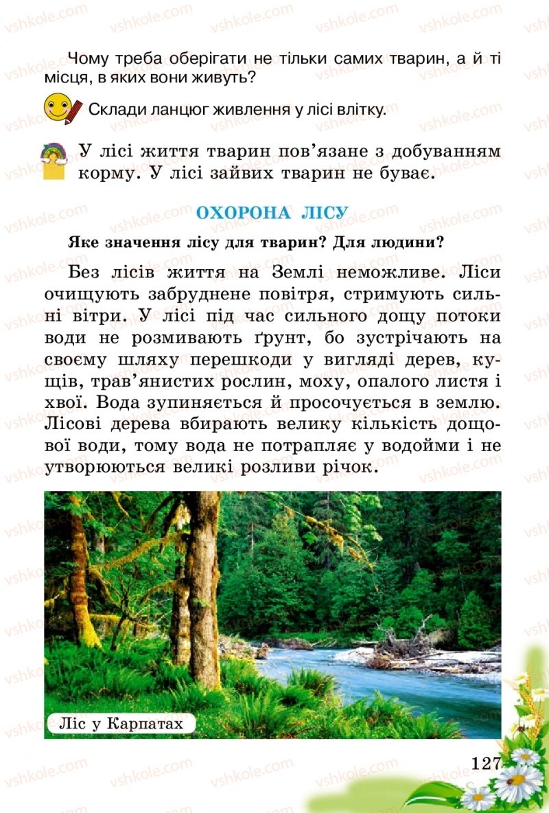 Страница 127 | Підручник Природознавство 2 клас Т.Г. Гільберг, Т.В. Сак 2012