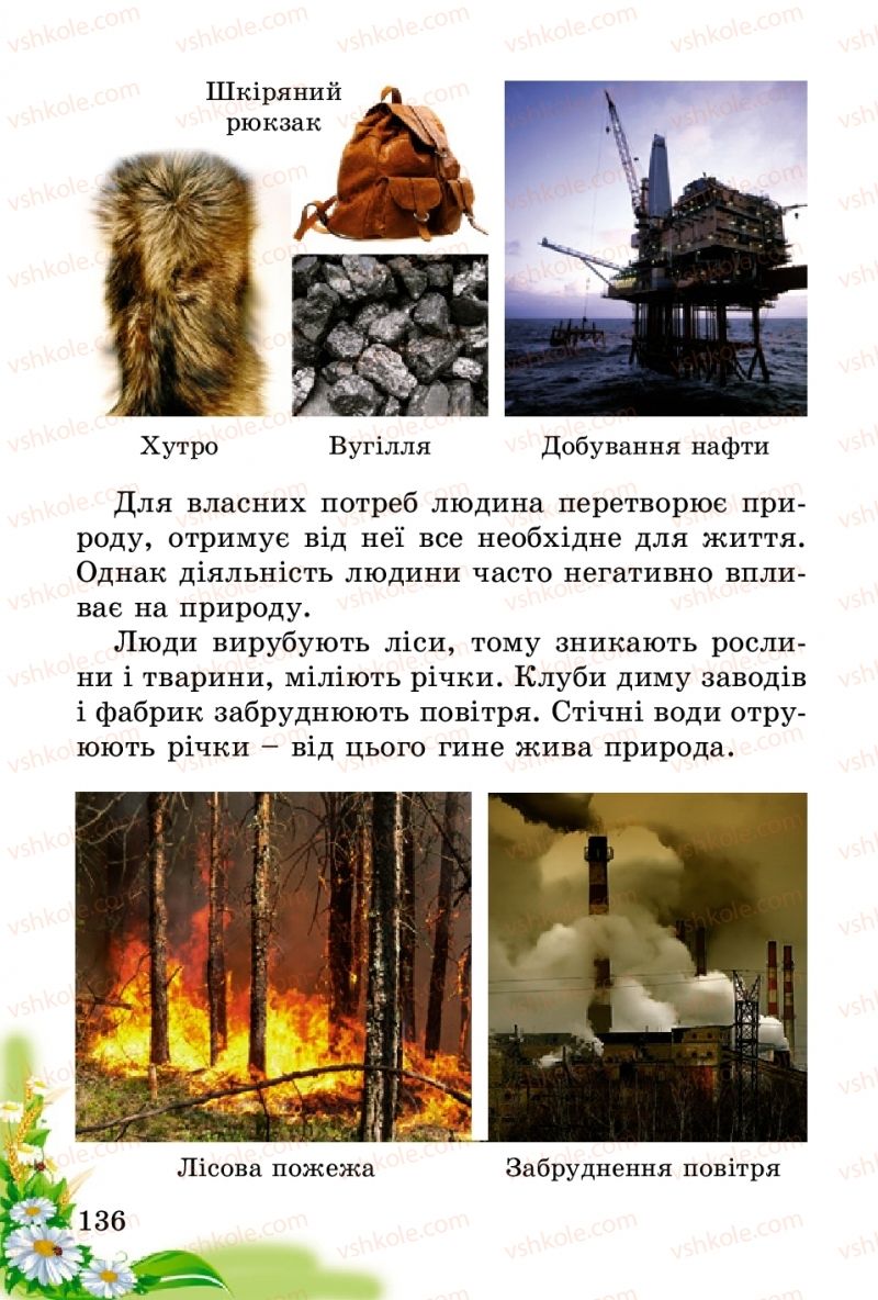Страница 136 | Підручник Природознавство 2 клас Т.Г. Гільберг, Т.В. Сак 2012