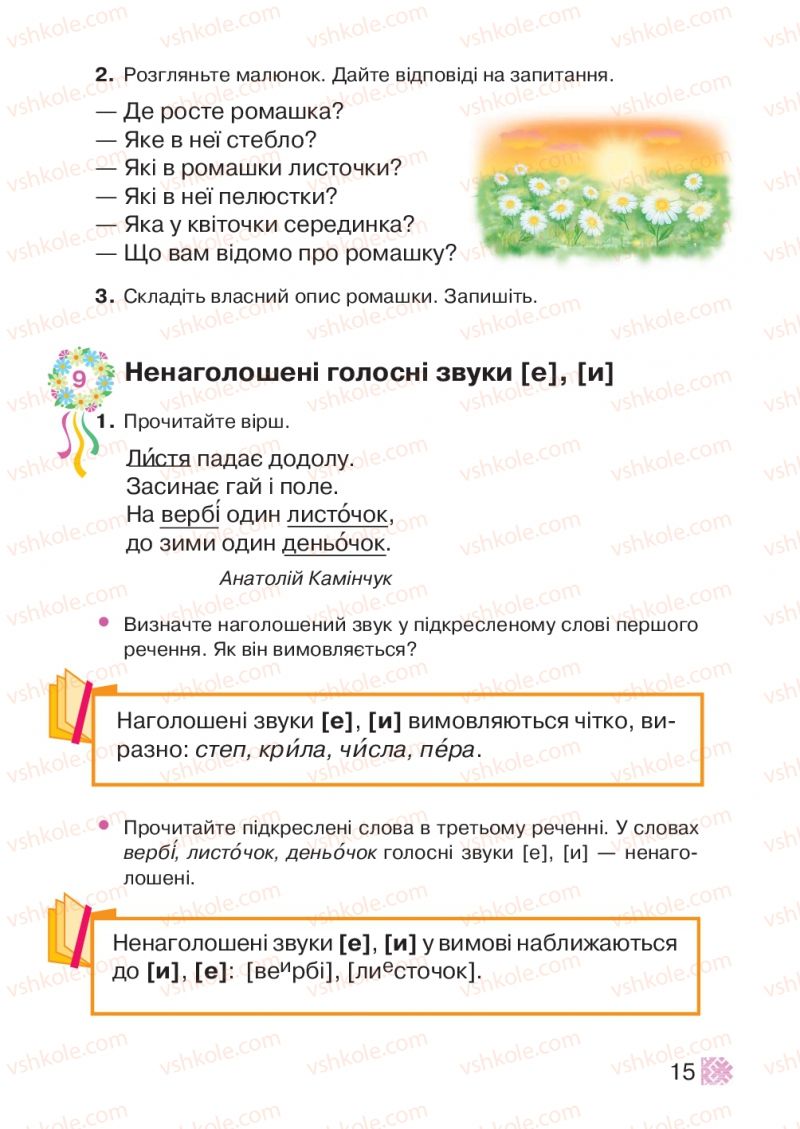 Страница 15 | Підручник Українська мова 2 клас М.Д. Захарійчук 2012