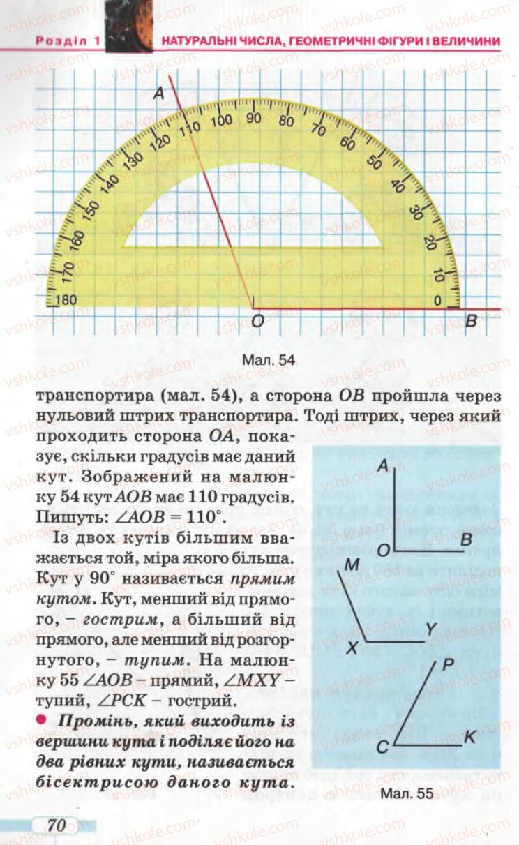 Страница 70 | Підручник Математика 5 клас Г.П. Бевз, В.Г. Бевз 2005