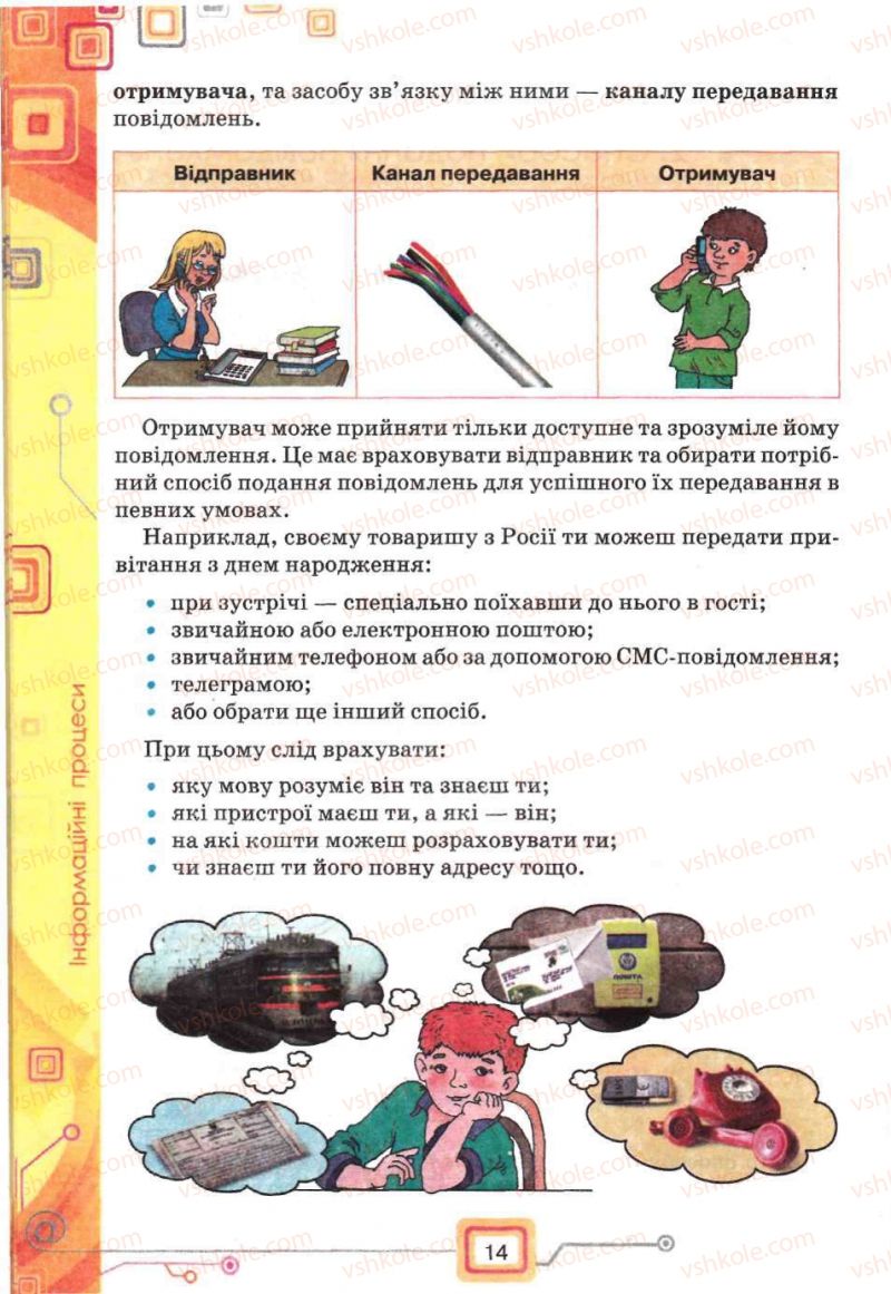 Страница 14 | Підручник Інформатика 5 клас Н.В. Морзе, О.В. Барна, В.П. Вембер, О.Г. Кузьмінська 2013