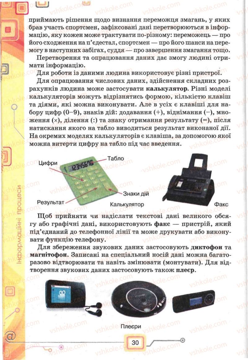 Страница 30 | Підручник Інформатика 5 клас Н.В. Морзе, О.В. Барна, В.П. Вембер, О.Г. Кузьмінська 2013