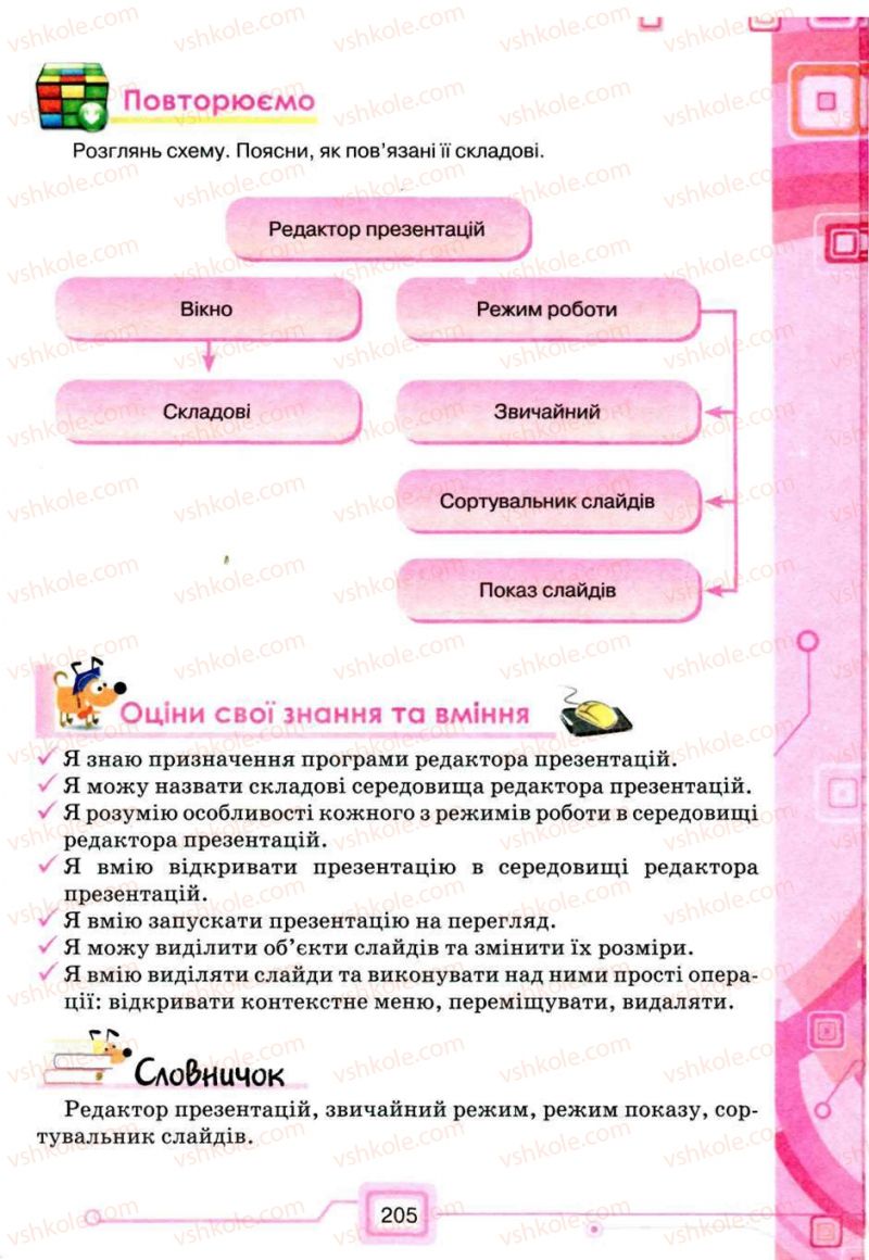 Страница 205 | Підручник Інформатика 5 клас Н.В. Морзе, О.В. Барна, В.П. Вембер, О.Г. Кузьмінська 2013