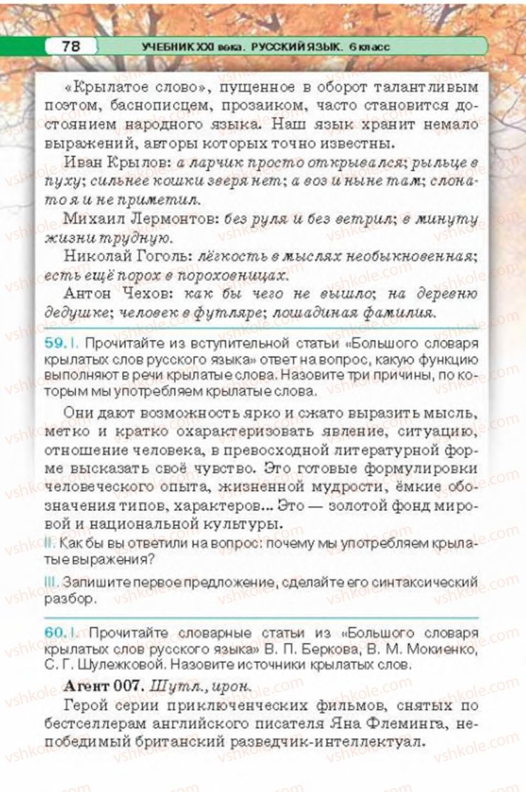 Страница 78 | Підручник Русский язык 6 клас Л.В. Давидюк 2014