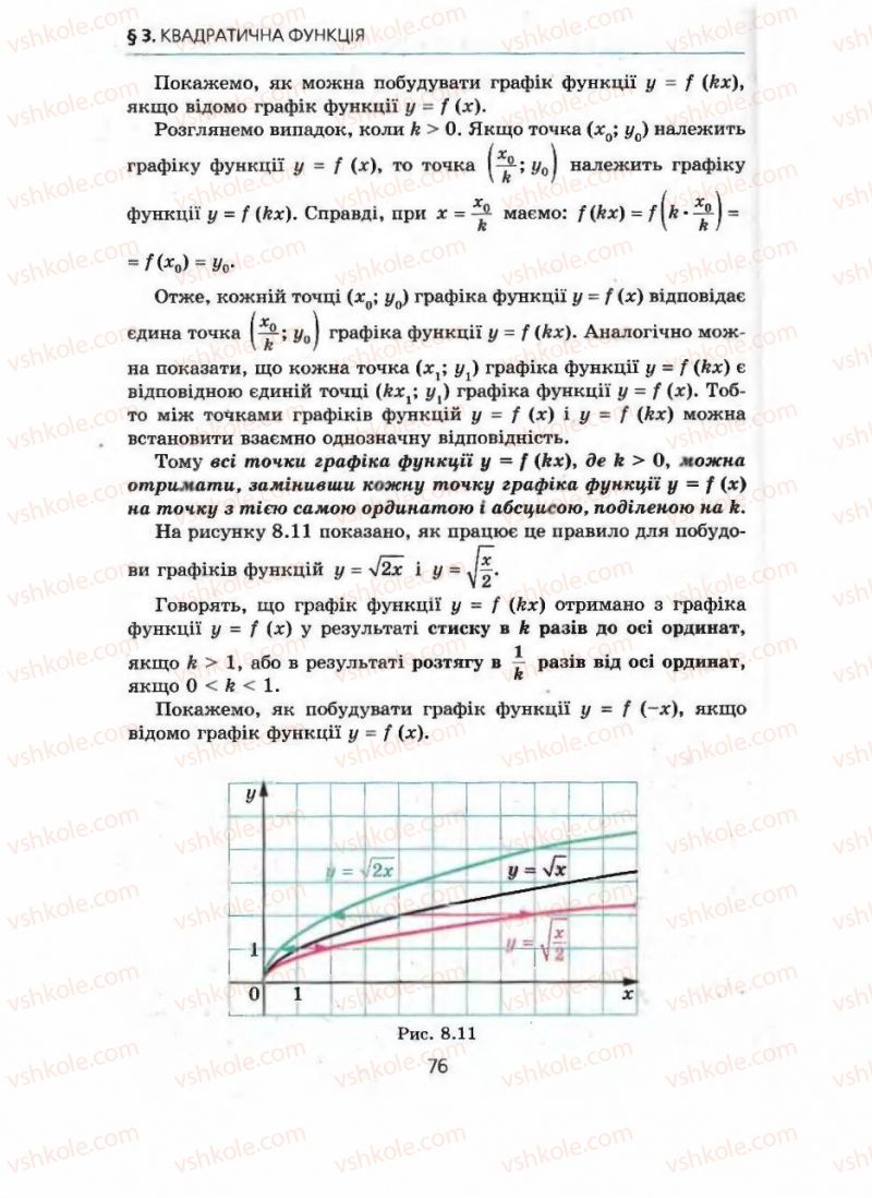Страница 76 | Підручник Алгебра 9 клас А.Г. Мерзляк, В.Б. Полонський, М.С. Якір 2009 Поглиблений рівень вивчення