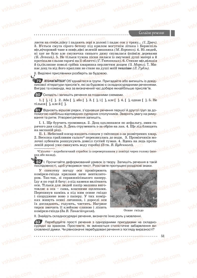 Страница 51 | Підручник Українська мова 9 клас О.В. Заболотний, В.В. Заболотний 2009