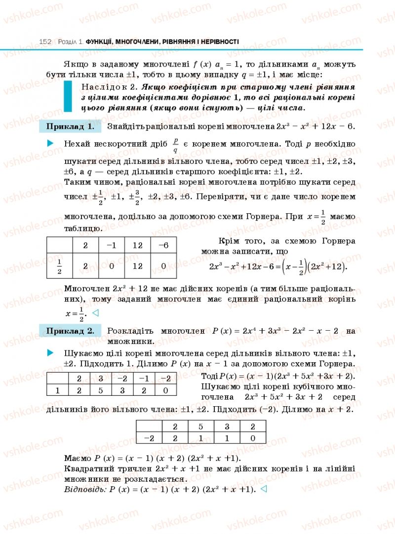 Страница 152 | Підручник Алгебра 10 клас Є.П. Нелін 2010 Профільний рівень