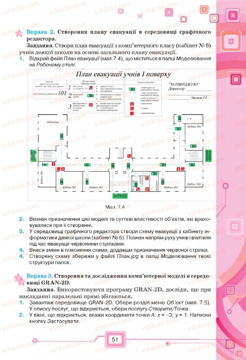 Страница 51 | Підручник Інформатика 7 клас Н.В. Морзе, О.В. Барна, В.П. Вембер, О.Г. Кузьмінська 2015