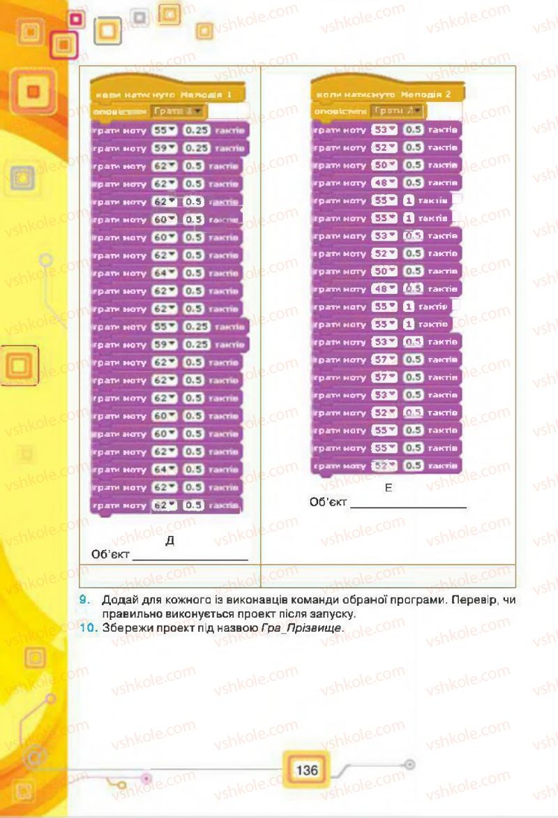 Страница 136 | Підручник Інформатика 7 клас Н.В. Морзе, О.В. Барна, В.П. Вембер, О.Г. Кузьмінська 2015