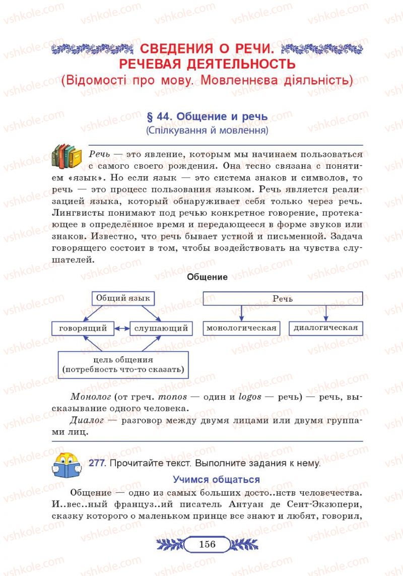 Страница 156 | Підручник Русский язык 7 клас М.В. Коновалова 2014