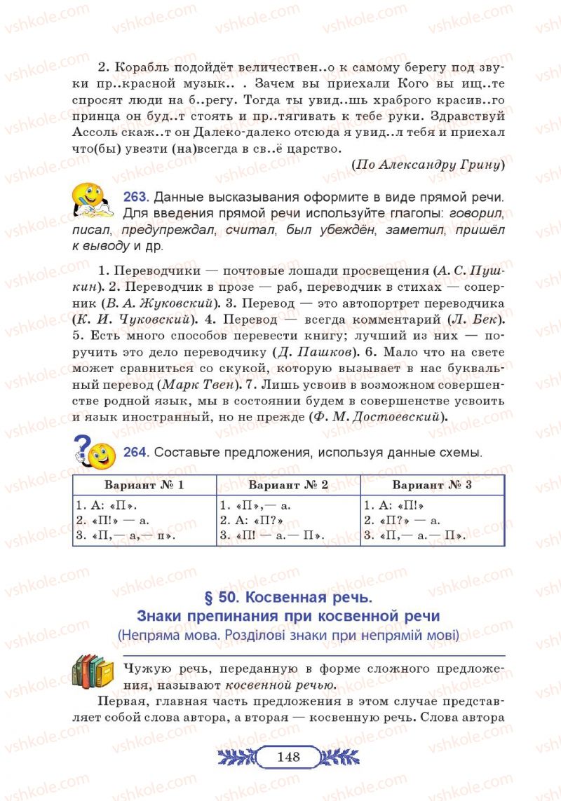 Страница 148 | Підручник Русский язык 7 клас М.В. Коновалова 2014 3 год обучения