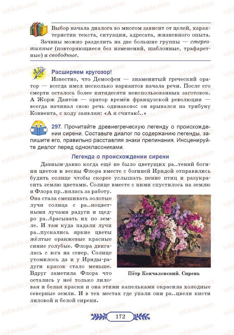 Страница 172 | Підручник Русский язык 7 клас М.В. Коновалова 2014 3 год обучения