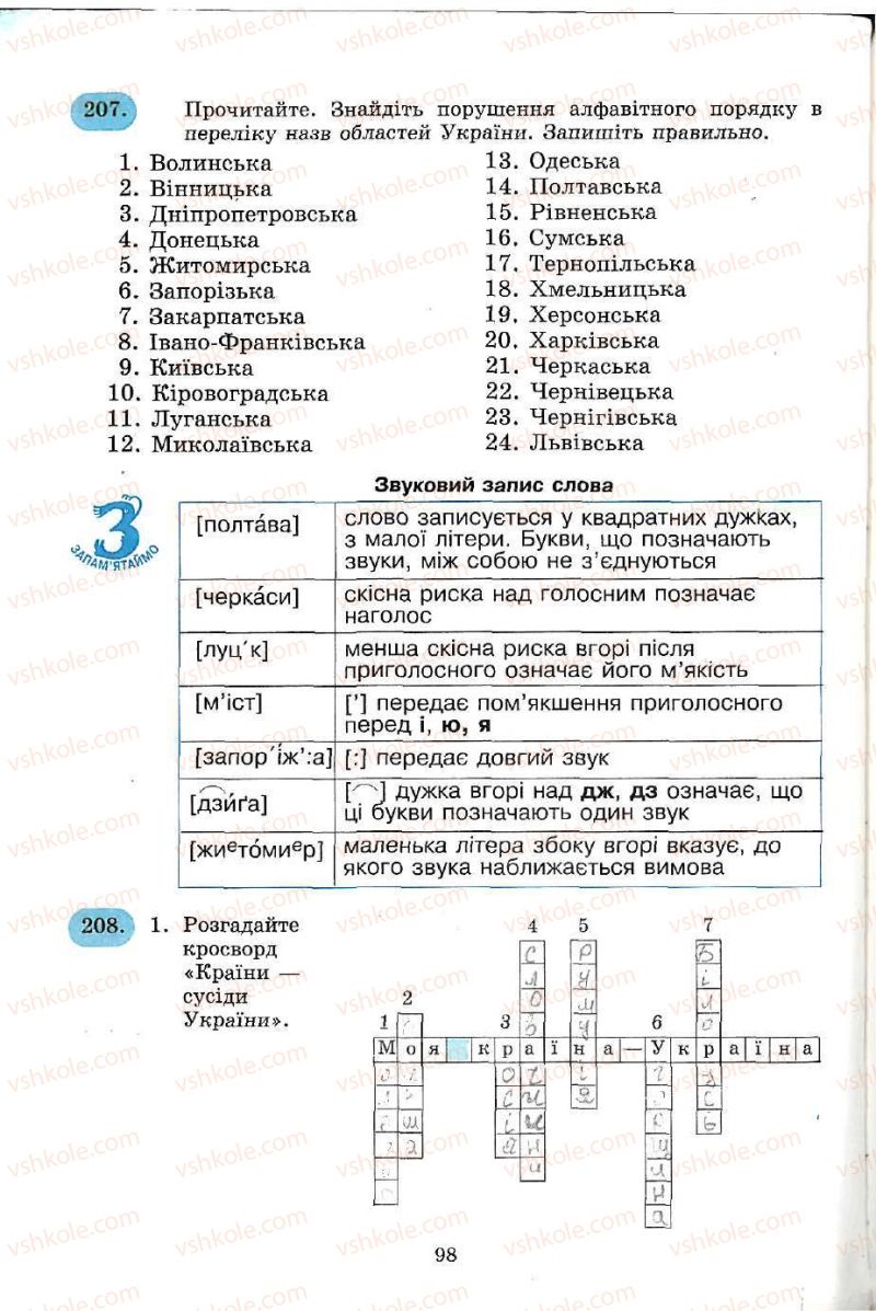 Страница 98 | Підручник Українська мова 5 клас С.Я. Єрмоленко, В.Т. Сичова 2005