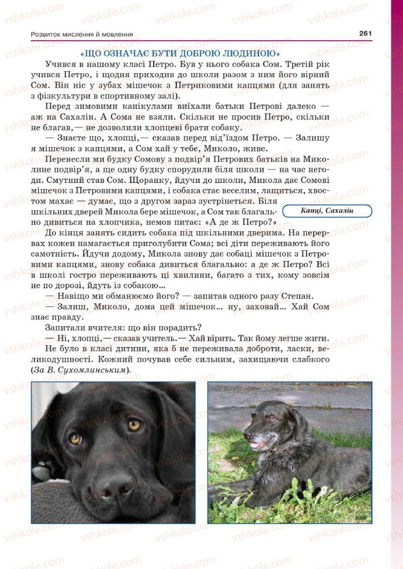 Страница 261 | Підручник Українська мова 7 клас Д.А. Кобцев 2015