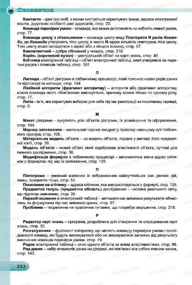 Страница 252 | Підручник Інформатика 7 клас Й.Я. Ривкінд, Т.І. Лисенко, Л.А. Чернікова, В.В. Шакотько 2015