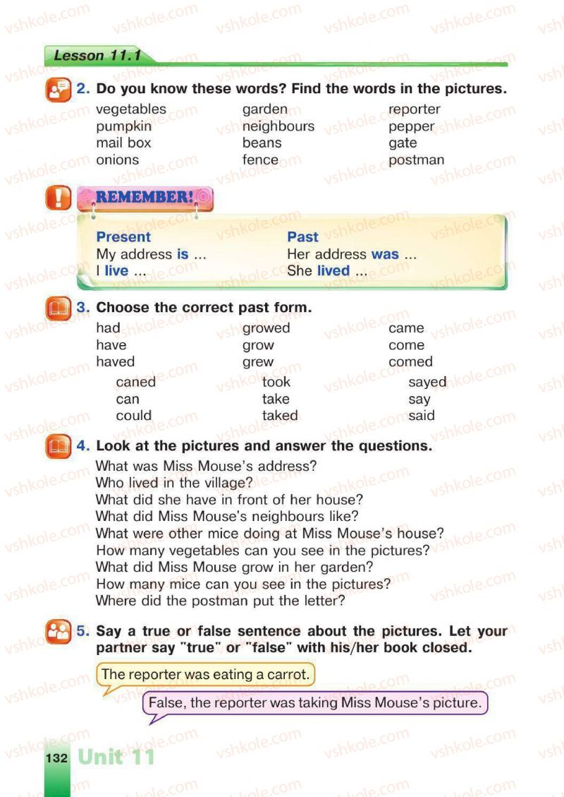Страница 132 | Підручник Англiйська мова 4 клас Н.А. Климишина 2015