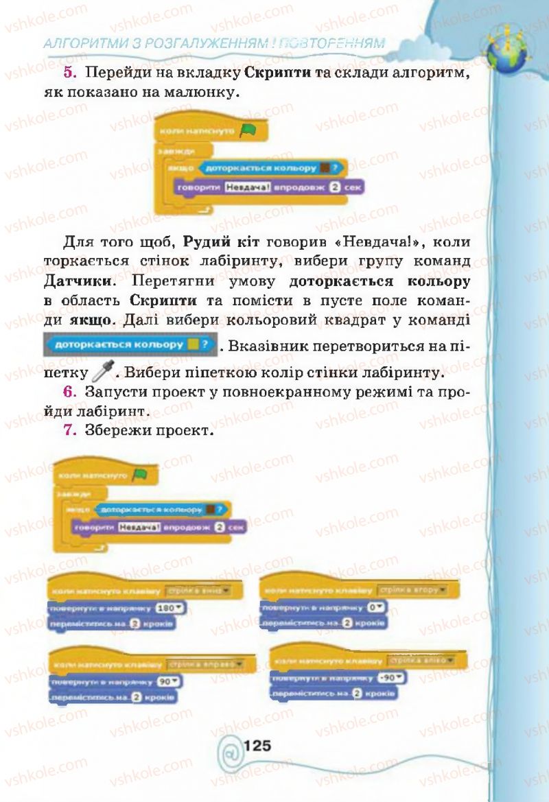 Страница 125 | Підручник Інформатика 4 клас Г.В. Ломаковська, Г.О. Проценко, Й.Я. Ривкінд, Ф.М. Рівкінд 2015