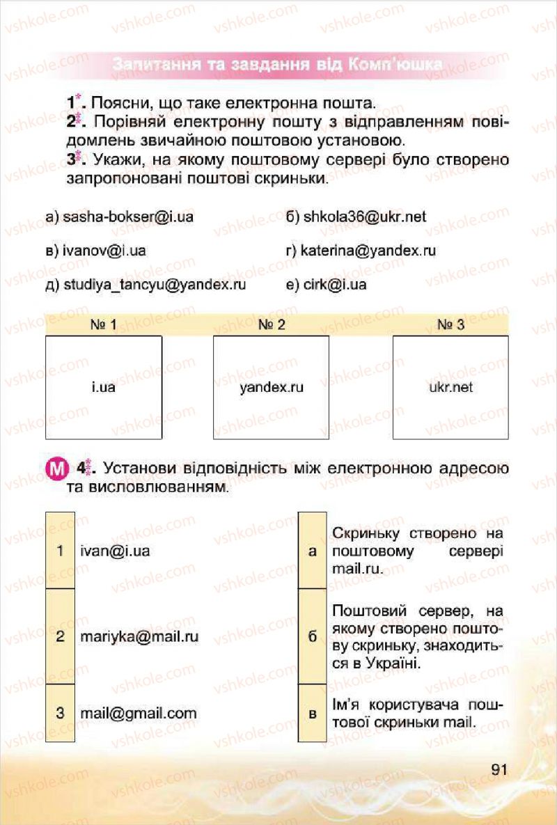 Страница 91 | Підручник Інформатика 4 клас О.В. Коршунова 2015