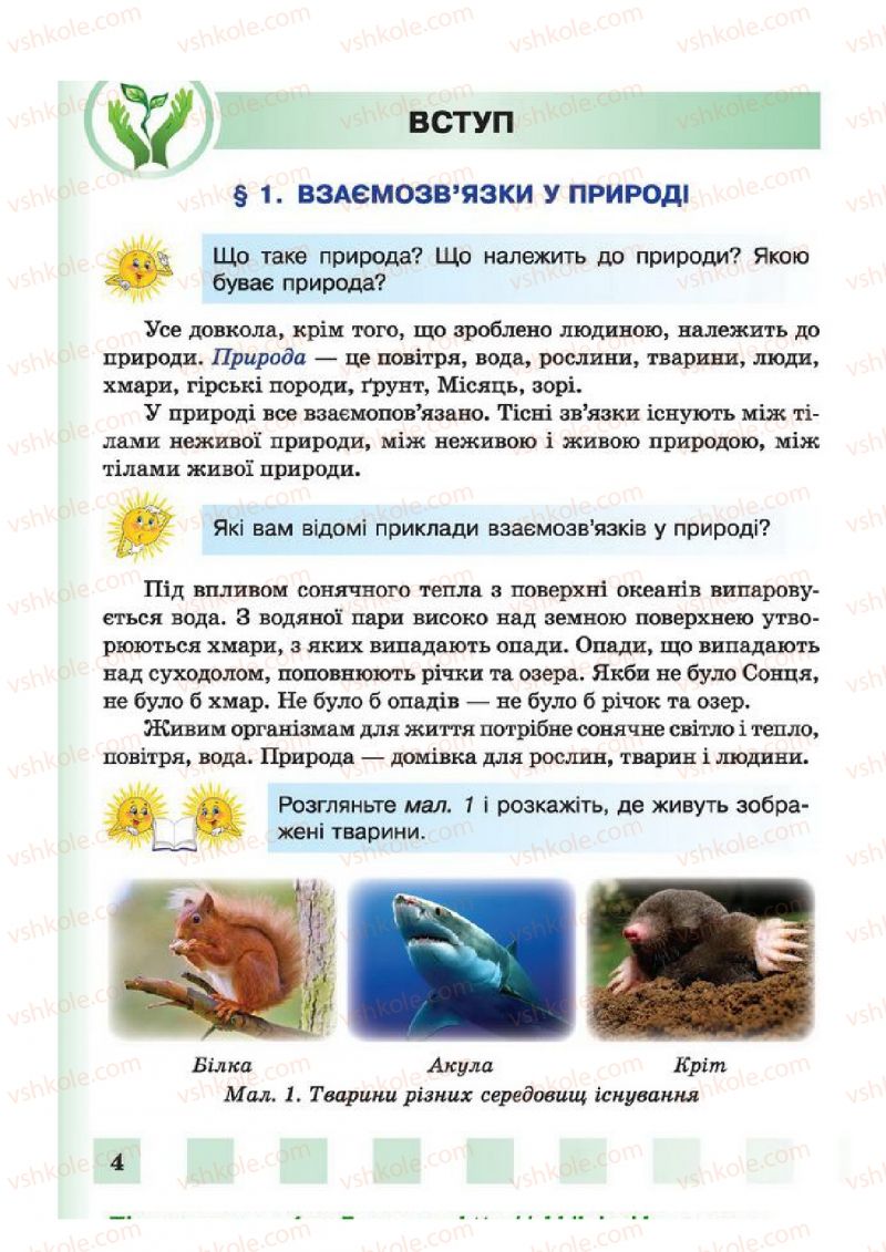 Страница 4 | Підручник Природознавство 4 клас І.І. Жаркова, Л.А. Мечник 2015