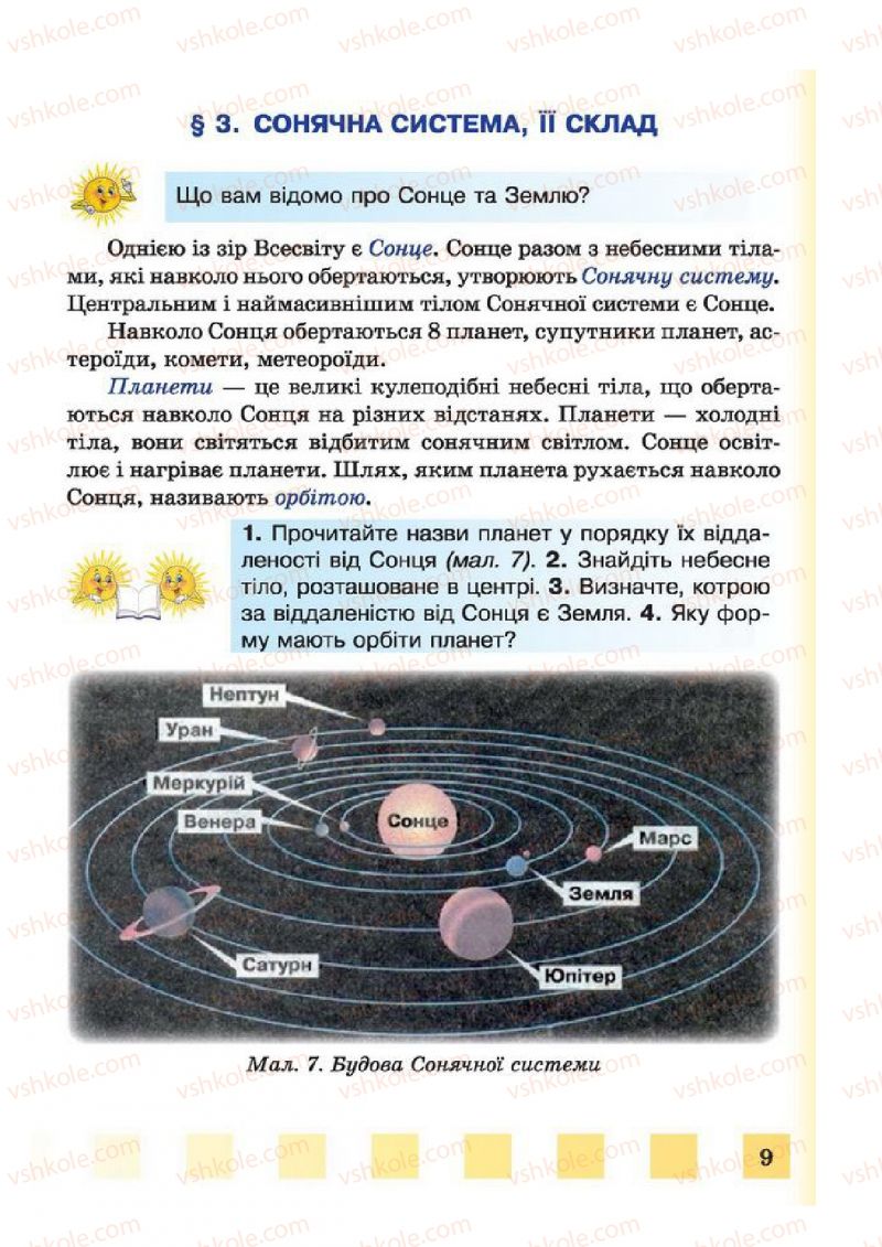 Страница 9 | Підручник Природознавство 4 клас І.І. Жаркова, Л.А. Мечник 2015