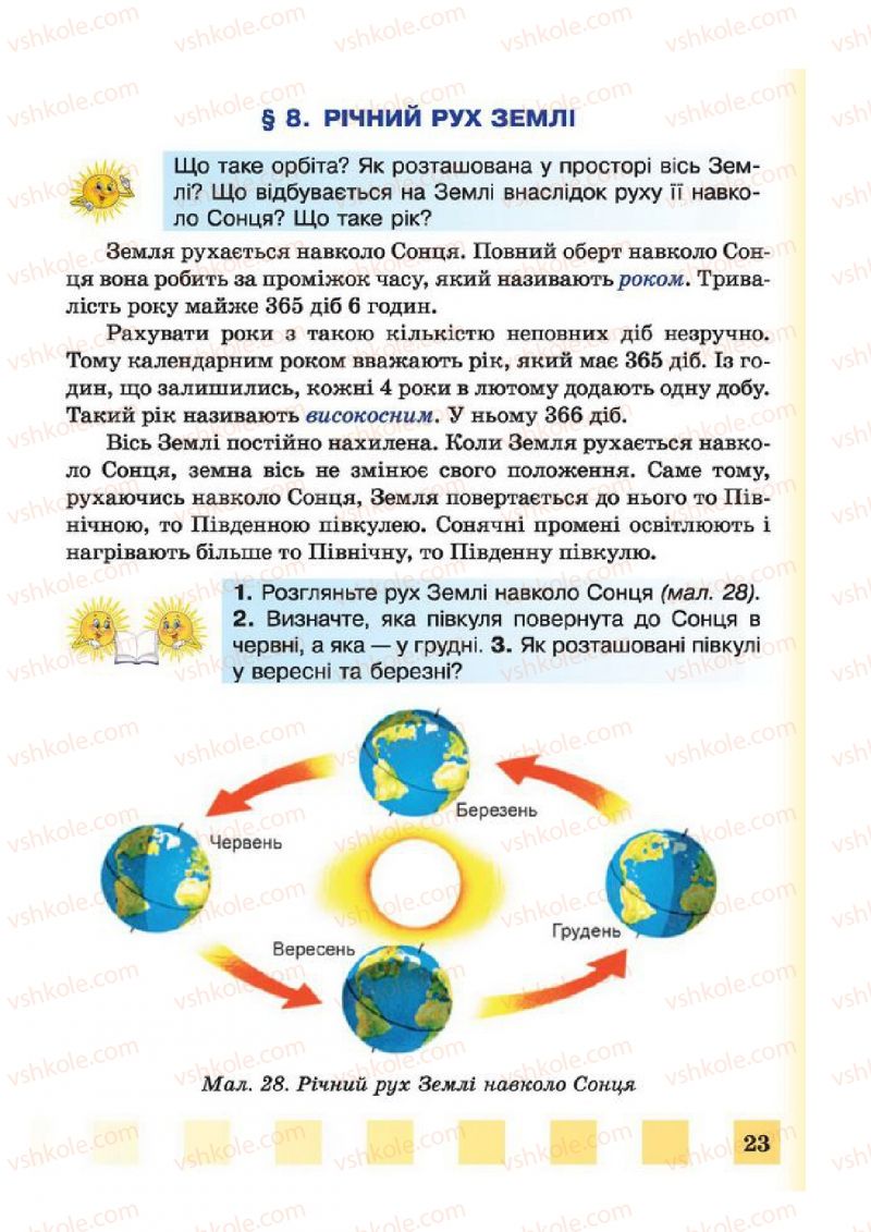 Страница 23 | Підручник Природознавство 4 клас І.І. Жаркова, Л.А. Мечник 2015