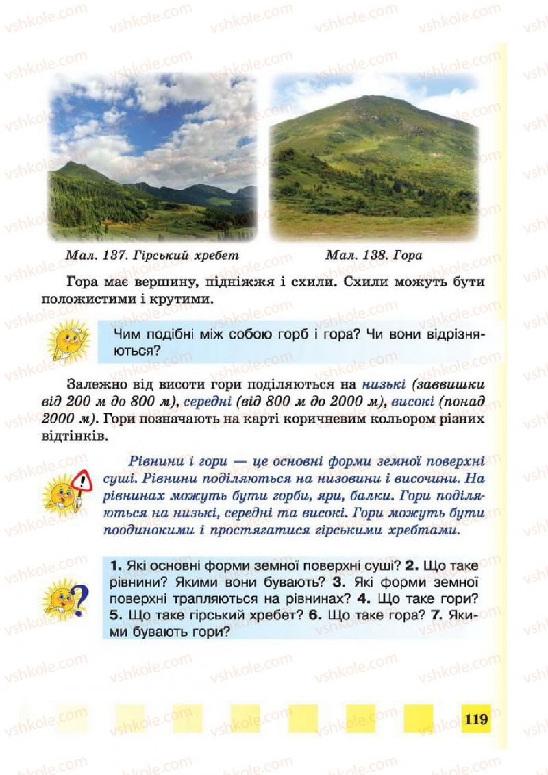 Страница 119 | Підручник Природознавство 4 клас І.І. Жаркова, Л.А. Мечник 2015