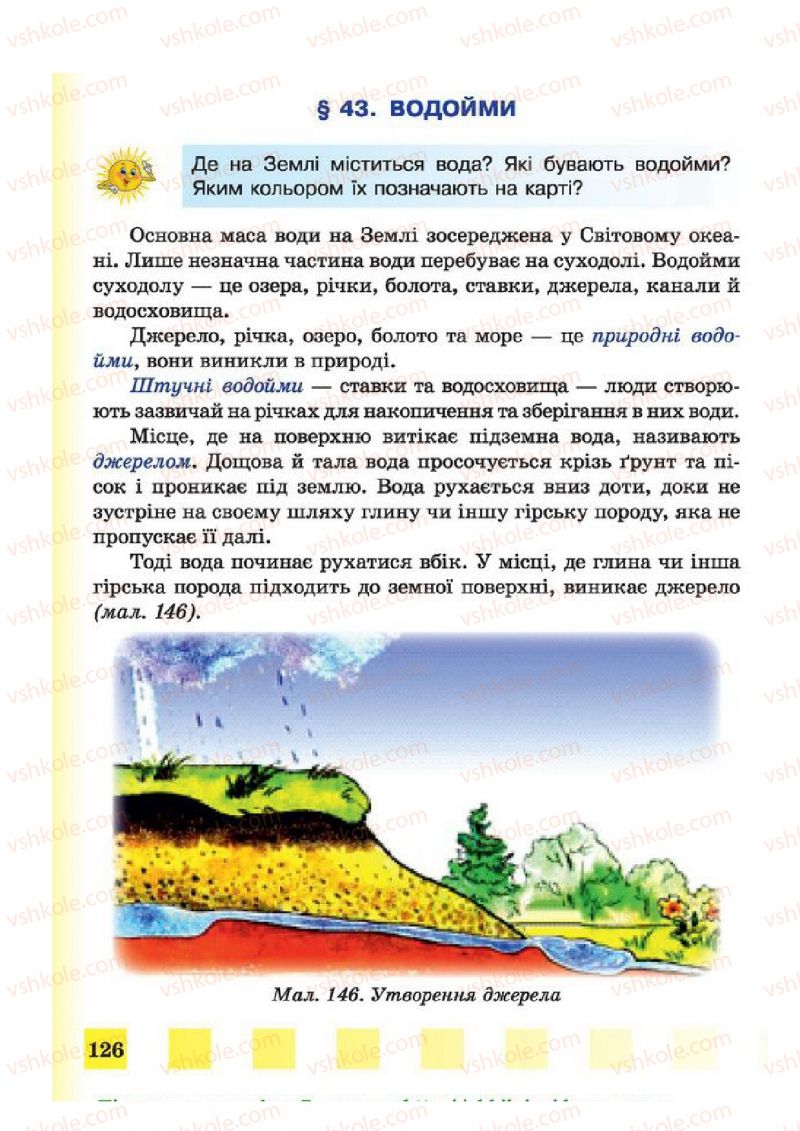 Страница 126 | Підручник Природознавство 4 клас І.І. Жаркова, Л.А. Мечник 2015