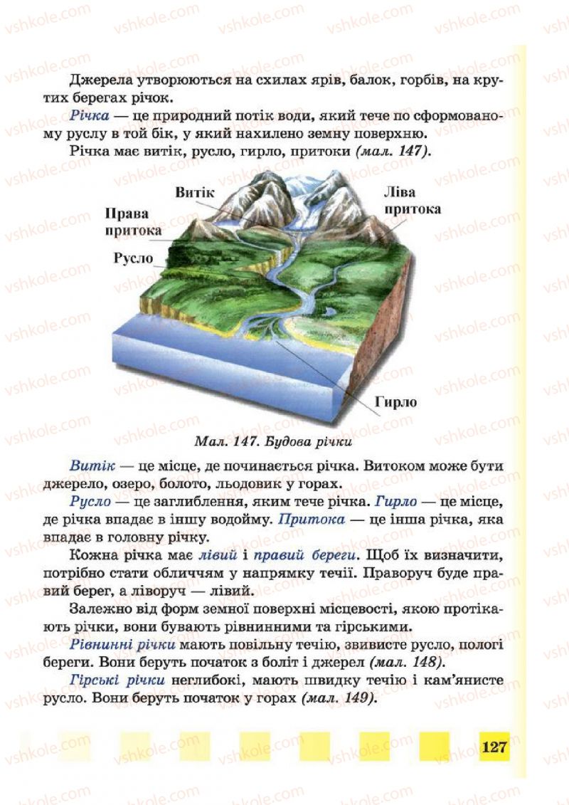 Страница 127 | Підручник Природознавство 4 клас І.І. Жаркова, Л.А. Мечник 2015