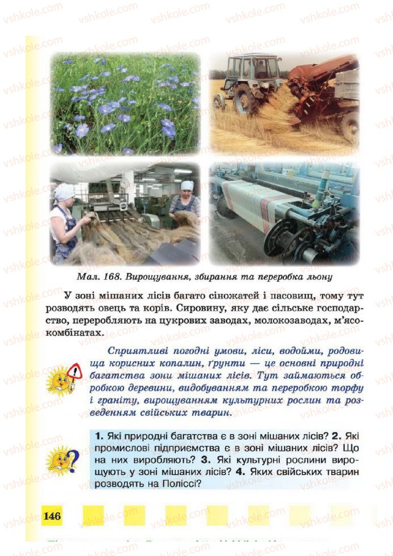 Страница 146 | Підручник Природознавство 4 клас І.І. Жаркова, Л.А. Мечник 2015