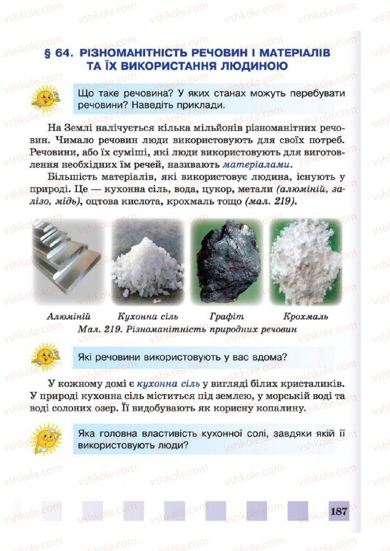 Страница 187 | Підручник Природознавство 4 клас І.І. Жаркова, Л.А. Мечник 2015