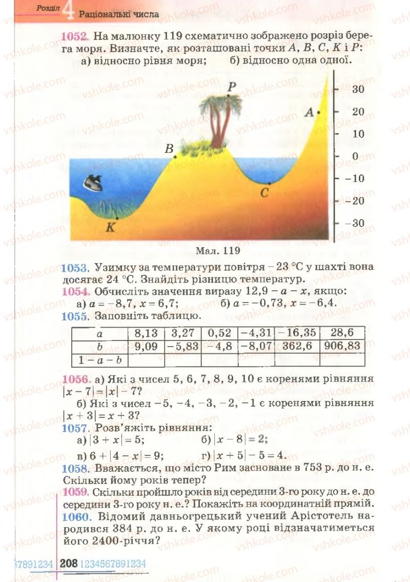 Страница 208 | Підручник Математика 6 клас Г.П. Бевз, В.Г. Бевз 2006