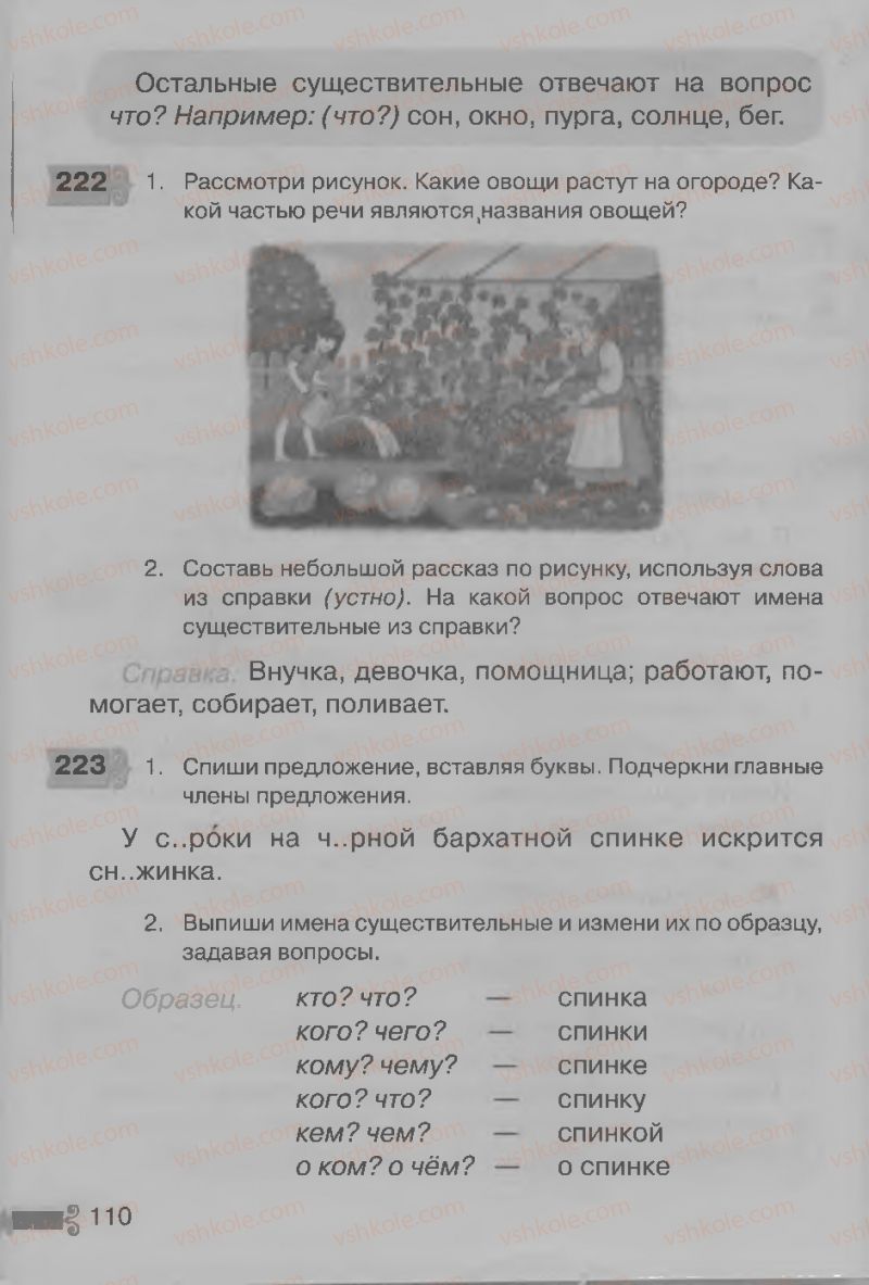 Страница 110 | Підручник Русский язык 3 клас А.Н. Рудяков, И.Л. Челышева 2013