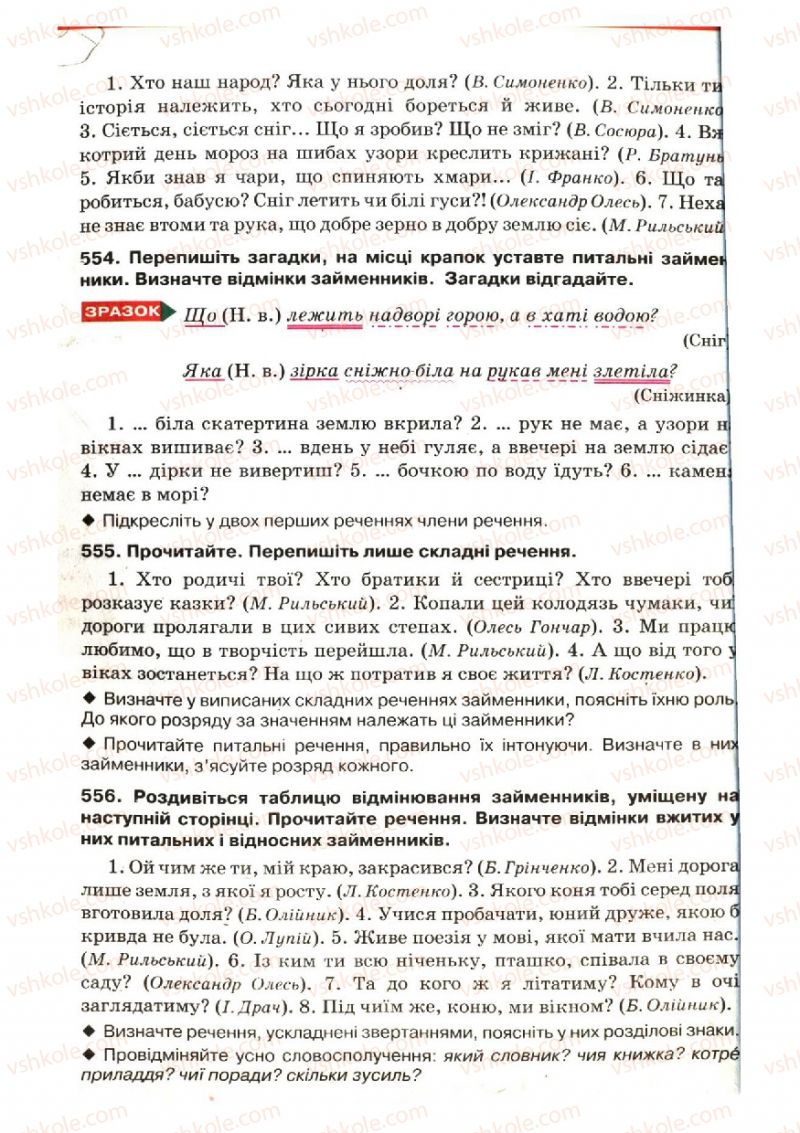 Страница 259 | Підручник Українська мова 6 клас О.П. Глазова, Ю.Б. Кузнецов 2006