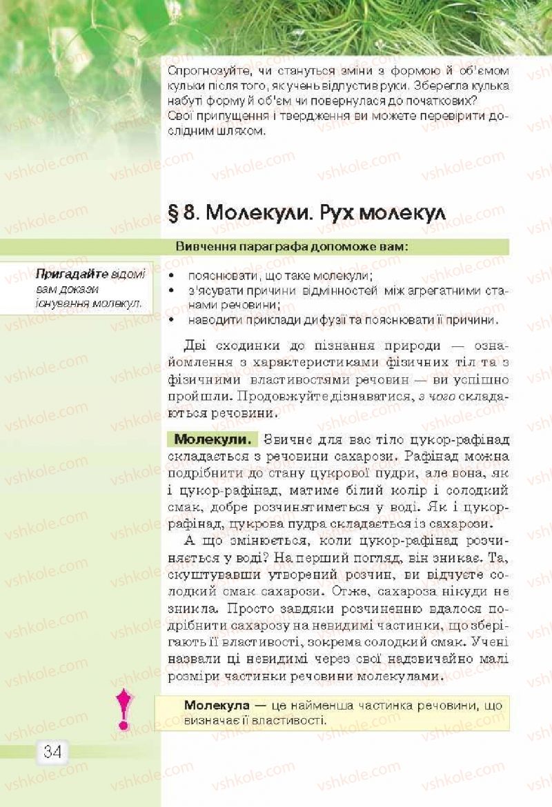 Страница 34 | Підручник Природознавство 5 клас О.Г. Ярошенко, В.М. Бойко 2013