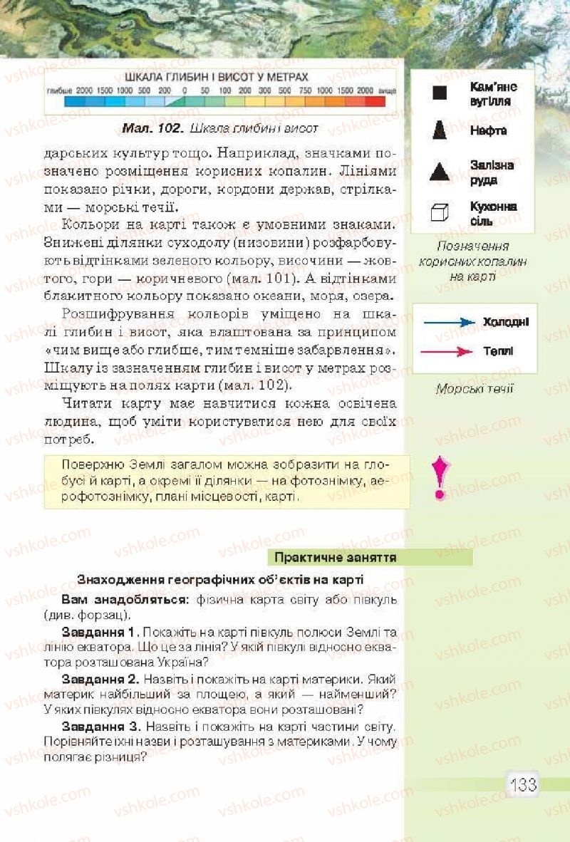 Страница 133 | Підручник Природознавство 5 клас О.Г. Ярошенко, В.М. Бойко 2013