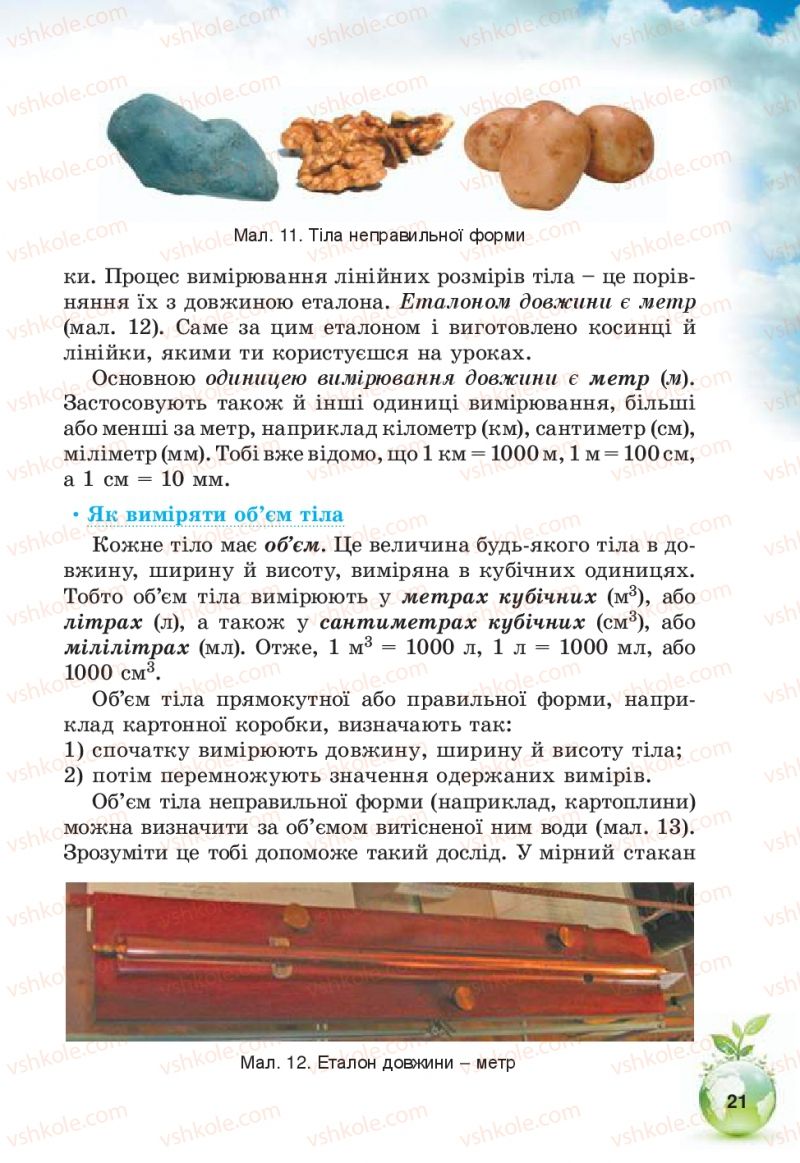 Страница 21 | Підручник Природознавство 5 клас Т.В. Коршевнюк, В.І. Баштовий 2013