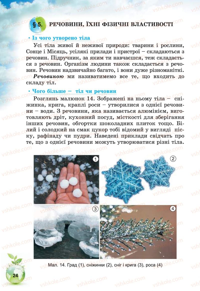 Страница 24 | Підручник Природознавство 5 клас Т.В. Коршевнюк, В.І. Баштовий 2013
