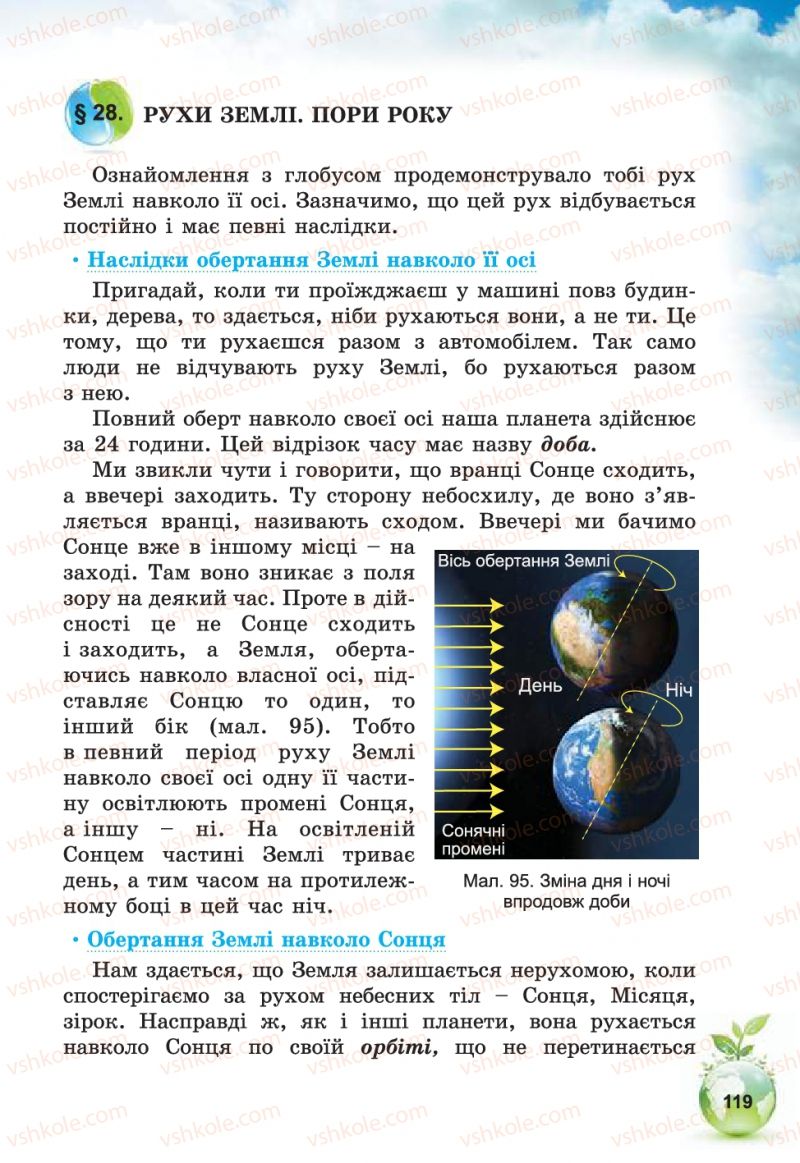 Страница 119 | Підручник Природознавство 5 клас Т.В. Коршевнюк, В.І. Баштовий 2013